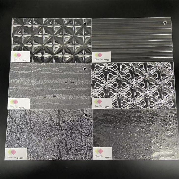 Bathroom Decoration Clear Textured Plastic Acrylic Sheet Shower PS Sheet