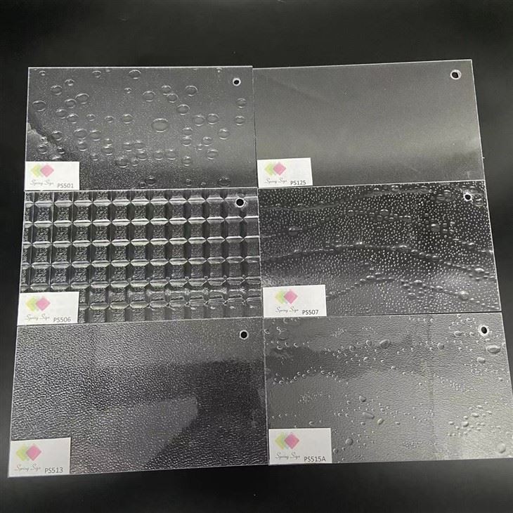 Bathroom Decoration Clear Textured Plastic Acrylic Sheet Shower PS Sheet