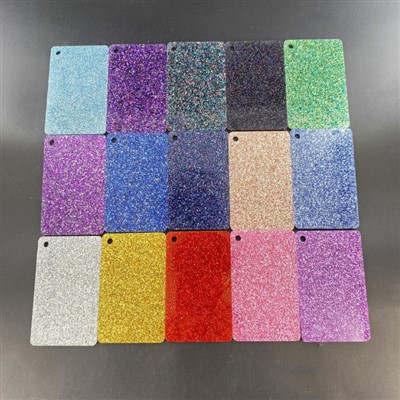 Plexisklo s 3mm třpytkami